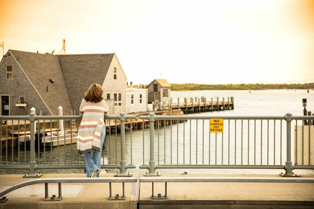 A woman overlooking a sober living home in Cape Copd